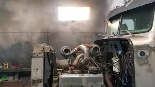 Triple Turbo Cummins VT-903 start up
