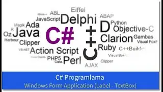 C# Programlama (Windows Form Application  - Label - TextBox)