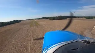 GUSTY Cessna 150 Crosswind landing on 30FT wide Runway