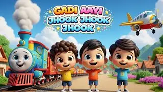 Gadi Aayi Gadi Aayi | Jhuk Jhuk Jhuk | Baby Songs Hindi | Kids Cartoon Song