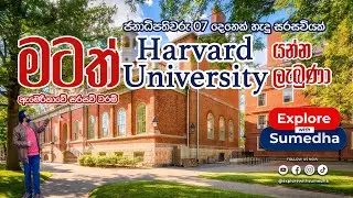 ඇමරිකාවේ මුල්ම සරසවියට යමු -  Explore Harvard University's Boston Campus | USA
