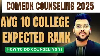 Comedk Counseling 2025 10 best college at High rank ✅ | Expected cut-off rank branch wise #Comedk