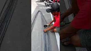 Method of cutting iron using a grinding machine #iron #grinding #construction