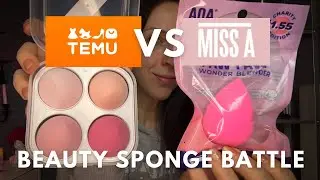 TEMU VS SHOP MISS A | Beauty Sponge and Bonus #temu #shopmissa #battle