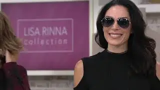 Lisa Rinna Collection Cold Shoulder Knit Top with Back Detail on QVC