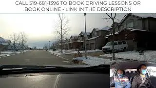 How to drive in residential area - stop signs, roundabouts, parked car