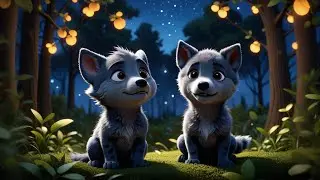 Three Baby Wolves Howl at the Moon | Nighttime Counting Song for Kids | Rhymes and Learning Fun
