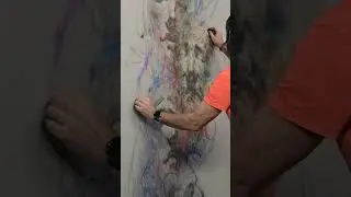 2 hands drawing.#shorts#art#artprocess#ambidextrous#ambidextrousart#painting#timelapse#satisfying