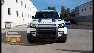 Allestimento Land Rover Defender - Sassari - Polizia Locale | Elevox Srl