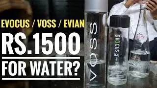 Drinking water worth Rs.1500 💦 | Evocus Black water Vs. VOSS Vs. Evian  | biggest comparison video.