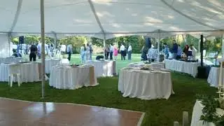 Wedding Catering - Italian Dinner - Backyard Tent