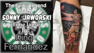 The Living Legend Coach Sonny Jaworski TATTOO TIME LAPSE || Done By: Ding Fernandez