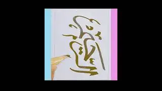 Arbi name Ar Rahim calligraphy short vedio #arbih #beautful #artist #shortvideo #drawingpainting #ca