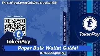 TokenPay l Paper Bulk wallet guide!