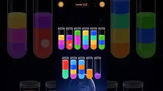 Water Sort Game Level - 112 Without Boosters | Puzzle Games #entertainment #puzzle #games