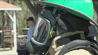 Cobb County high school students transform to firefighters-in-training