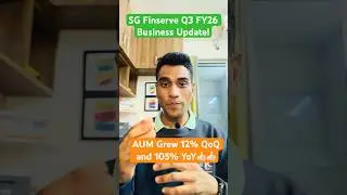 SG Finserve Q3 FY26 Business Update! #SGfinserve #financesector #investing #stockmarket #shorts