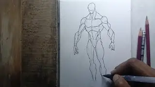 How to draw male body. How to draw anatomy. Poses reference drawing.