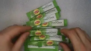 Открываем чай №19. Посылка с Ebay.com  из Индии. Интересные пакетики-стики. Lipton Japanese MATCHA.