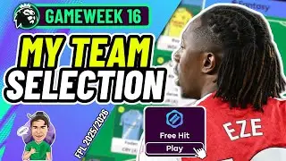 Моя команда в FPL на 16-й тур | Бесплатный гол?! ✅ | Fantasy Premier League 2025/2026!