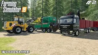 Making and selling wood chips | Forestry - Woodshire | Farming Simulator 19 | Episode 2