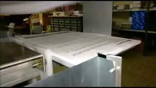 Paper sheet stacker equipped with Vuototecnica vacuum cylinder