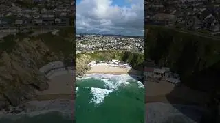 📍Lusty Glaze beach Newquay #cornwall #cornwallcoast #cornwalllife #cornwalluk #uktravel #dronevideo