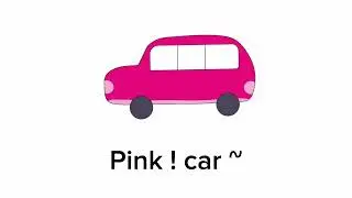 Pink Car | Learn Colors for Babies 🩷 | Tree Baby