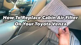 How to replace 2021-2024 Toyota Venza Cabin Air Filter