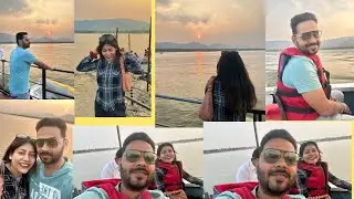 Kasarsai dam weekend outing.. boating at Balaji boating club🥰.. #couplegoals #valentinesdayvlog