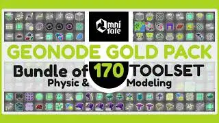 Geonode Gold Pack- Bundle of 170 Toolset for Physic & Modeling (update)