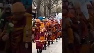 Buddhism is not a religion, but a philosophy and a way of life! Walk for peace. monks