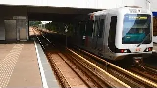 RET Metro 3*Type B (5305+5313 na Mid-Life Revisie) vertrekt op Rhoon richting Rotterdam Centraal.