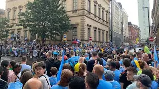 Manchester City Treble Parade . Crazy Atmosphere !!! Live Update&hellip;