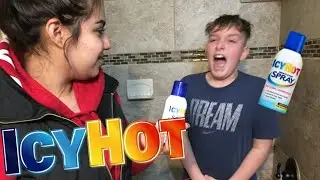 I PRANKED MY BROTHER WITH ICY HOT!!
