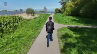 Walk & Aerial View of Monnickendam (Raw drone footage)