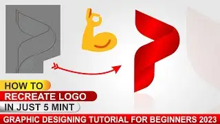 logo design | How to recreate logo in just 5 mint | graphic Design | logo