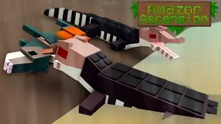 JOGANDO DE CAIMAN ANÃO E ENCONTRAMOS UM GRANDE CROCODILO RARO!!! (JACARÉ ANÃO) #5 | AMAZON ASCENSION