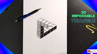 3D🥸😵&zwj;💫 IMPOSSIBLE TRIANGLE | HOW TO SKETCH 3D TRIANGLE | IMPOSSIBLE TRIANGLE SKETCH MADE EASY