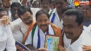 Amalapuram YSRCP Leader P  Viswaroop participates in Sanghibhava Paadayatra
