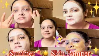 SUMMER ⛱️🌞 SKIN PAMPER ROUTINE|WEEKLY SKIN PAMPER✨|Rosy blush