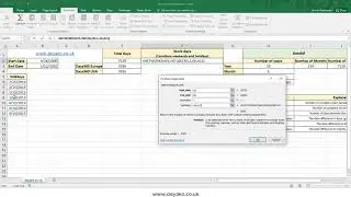 DAYS, NETWORKDAYS and DATEDIF functions in Excel