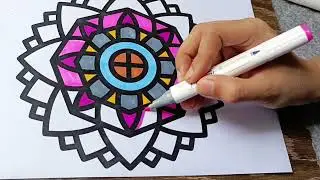 Relaxing Mandala Coloring | Calming Art for Stress Relief & Mindfulness 🎨🧘&zwj;♀️