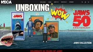 Unboxing NECA 50th Anniversary Jaws Ultimate Quint and Hooper