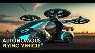 AI Design Autonomous Flying Vehicle, Midjourney