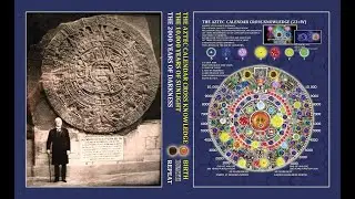 AZTEC CALENDAR CROSS KNOWLEDGETHE 10,000 YEARS OF SUNLIGHT 2000 YEARS OF DARKNESS RED SUN 40 DAYS