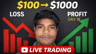 FOREX & CRYPTO LIVE TRADING TODAY 22 JANUARY 100$ TO 1000$ TRADING CHALENGE DAY 18