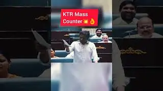 KTR mass counter 💥👌. #ktr #telangana