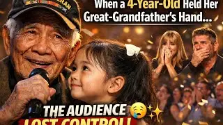 When a 4-Year-Old Held Her Great-Grandfather&rsquo;s Hand&hellip; The Audience Lost Control 😢✨