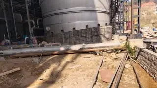 Fermenter tank bulging checking and removal using stiffener and pressure grouting